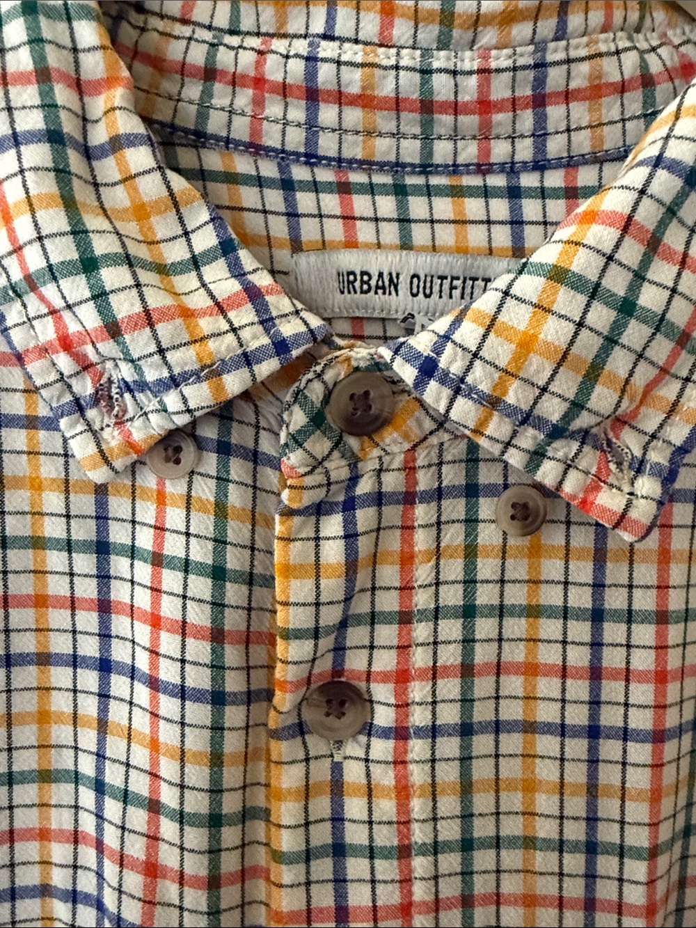 Urban outfitters summer plaid shirt men’s size M “Vintage”